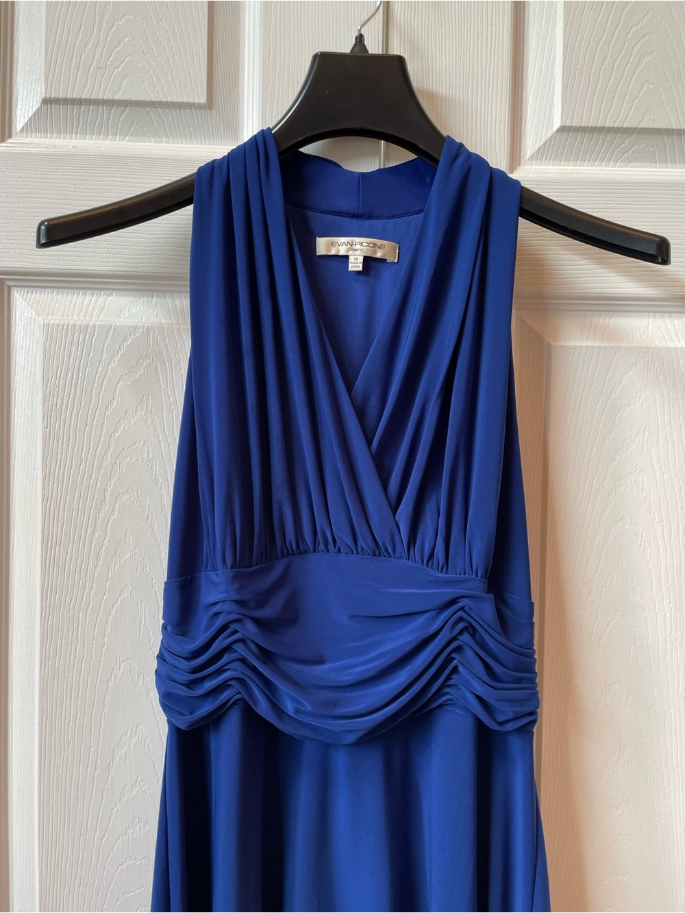 Evan Picone Royal Blue Sleeveless Maxi Dress - Picture 4 of 8